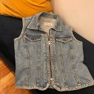 Vintage Denim Jean Vest Jacket